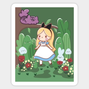 Alice In Wonderland Fan Art Sticker